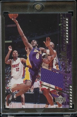 Kobe Bryant 2001 Upper Deck Game Worn Jersey Patch Los Angeles Lakers - Image 1 of 2