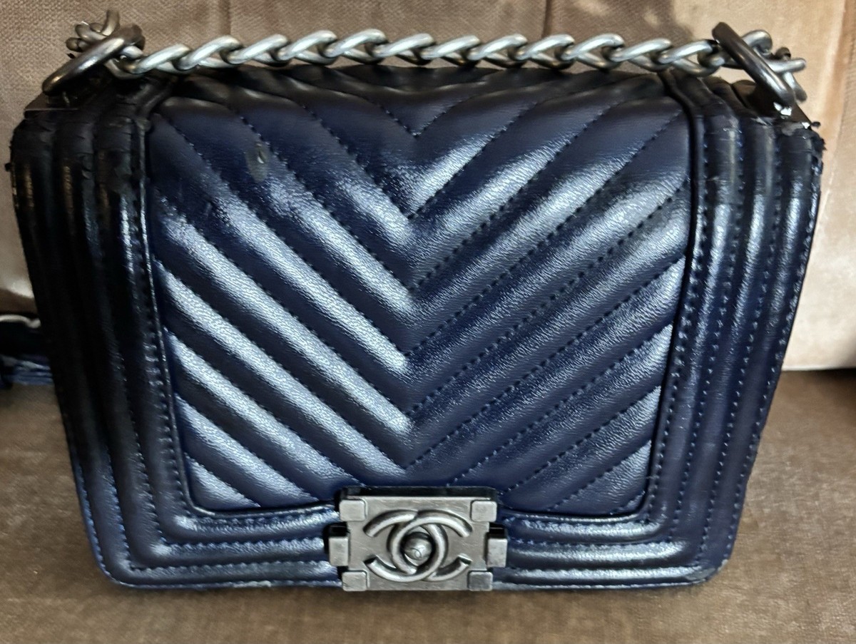 CHANEL ペット用ナイロンバッグ CHANEL シャネル シュペット トートバッグ ナイロン ネイビー