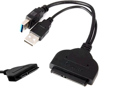 USB3.0 to SATA 7+15 22-Pin Adapter Cable Cord For 2.5" HDD SSD Hard Disk Drive - Image 1 of 4