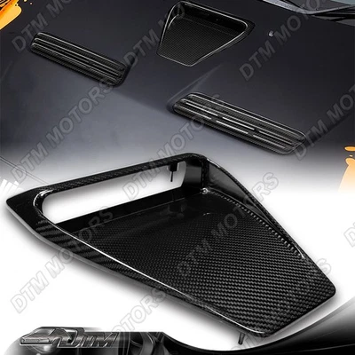 For 08-15 Mitsubishi Evolution X EVO 10 Real Carbon Fiber Air Intake Hood Scoop - Image 1 of 4