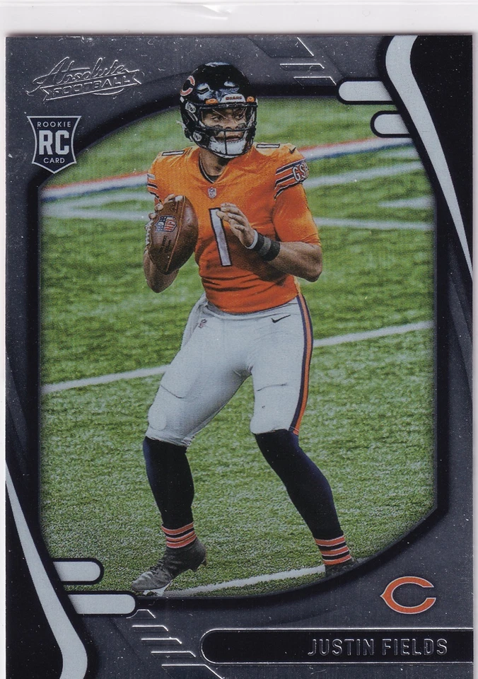 2021 Panini Absolute Justin Fields RC Retail Rookie #108 Chicago Bears NFL - Image 1 of 2
