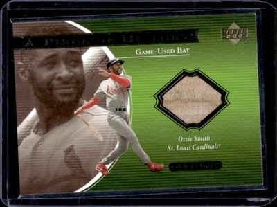2001 Upper Deck Ovation Ozzie Smith A Piece of History #OS Cardinals Foto 1 de 2