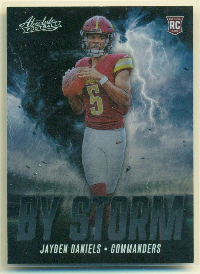 2024 Panini ABSOLUTE By Storm BS-JDS JAYDEN DANIELS RC Washington Commanders - Image 1 of 2