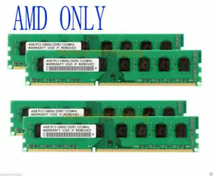 16GB 4X 4GB DDR3-1333MHz PC3-10600U 240pin DIMM Desktop Memory AMD Motherboard - Picture 1 of 11