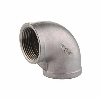 1/4" Inch stainless steel 304 90  Degree Elbow Threaded NPT Class 150 Heavy Duty - Image 1 of 2