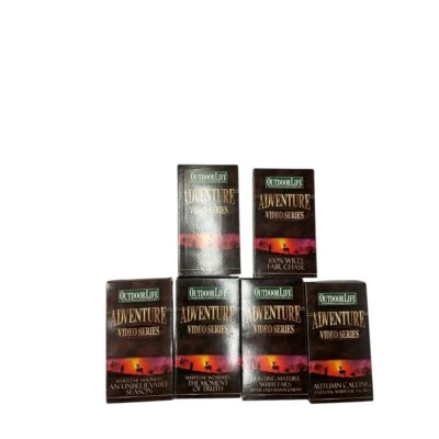 Outdoor Life Adventure Video Series Hunting VHS Tapes Lot o Six - Image 1 of 4