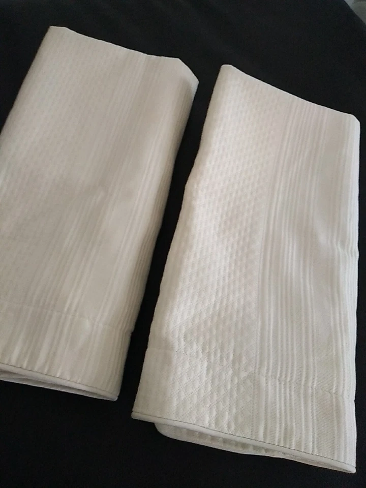 Ralph Lauren 2 piezas fundas de almohada marfil euro algodón 28" X 28" Foto 1 de 4