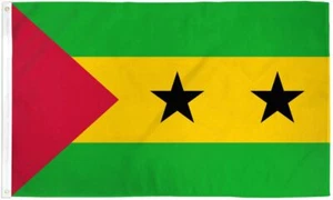 "SANTO TOMO Y PRÍNCIPE"" bandera 2x3 ft bandera poliéster Santomean África País ONU - Imagen 1 de 8