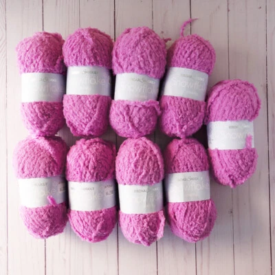 Sirdar Snowflake Chunky ~ Lot of 9 ~ #661 Purple ~ Baby Yarn ~ Fleecy & Fluffy - Image 1 of 4
