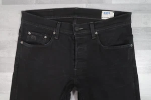 Pantalones de mezclilla negros rectos ajustados para hombre G-Star 3301 W34 L30 - Imagen 1 de 11