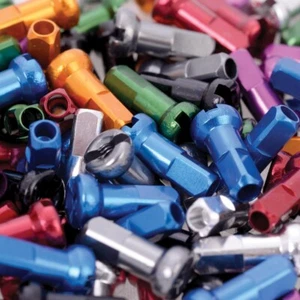 Halo Spoke Nipples pack of 50 12mm Black Blue Gold Green Purple Red Silver grey - Picture 1 of 16