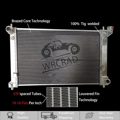 2-Rows Aluminum Radiator For 2005-2010 2006 2007 08 Scion tC 2.4L MT Manual etc - Image 1 of 4