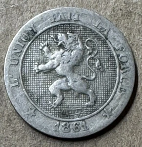 Belgium - 1861 - 5 Centimes - 19th Century Dutch Coin - Picture 1 of 3