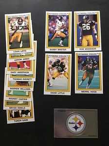 1989 Panini NFL Sticker PITTSBURGH STEELERS TEAM SET Rod Woodson D06 - Picture 1 of 4
