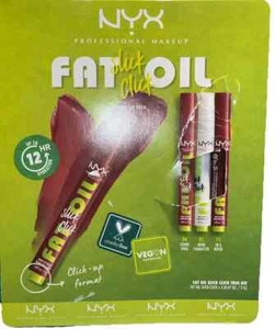 NYX Professional Fat Oil Slick Click Shiny Lip Balm Variety, 2 Gram (Pack of 3) - Picture 1 of 2
