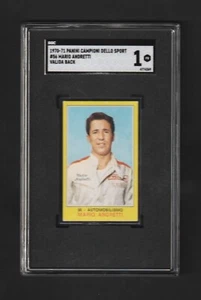 1970 Panini Dello Sport MARIO ANDRETTI #56 ~~ SCG 1 ~ Must SEE! ~~ Rare Valida - Picture 1 of 2