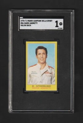1970 Panini Dello Sport MARIO ANDRETTI #56 ~~ SCG 1 ~ Must SEE! ~~ Rare Valida - Image 1 of 2