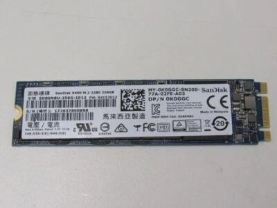 SanDisk SD8SN8U-256G-1006 256GB M.2 2280 SATA III NGFF Solid State SSD - Image 1 of 2