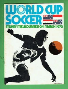#SS.   FOOTBALL / SOCCER WORLD CUP  PROGRAM - 24/3 1973 - Picture 1 of 1