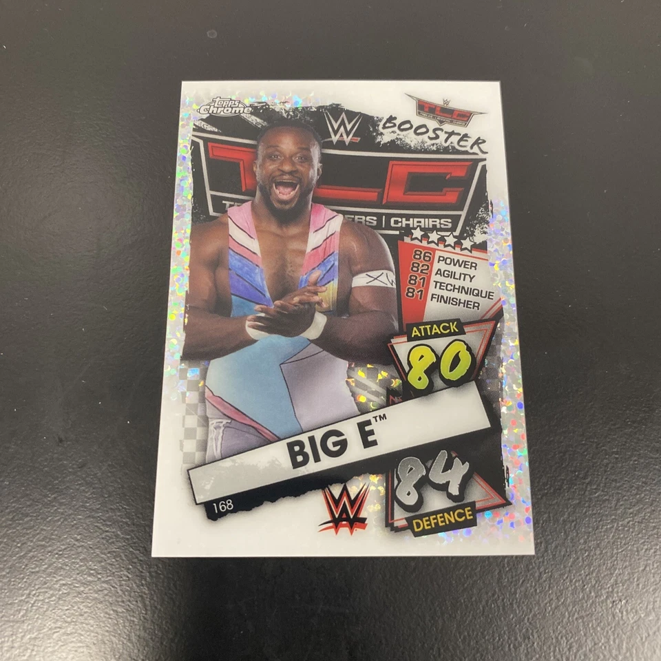 2021 WWE Topps Chrome Slam Attax  Speckle Refractor  Big E - Image 1 of 1