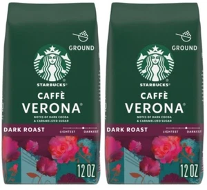 Café molido tostado oscuro Starbucks Caffe Verona, 12 oz (2 bolsas) - Imagen 1 de 2