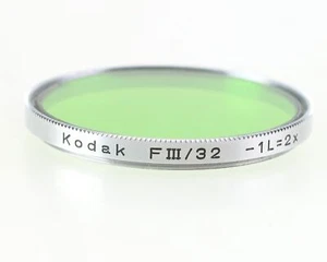 Kodak Filter F III / 32 Grünfilter -1L=2x 32mm Effektfilter - Picture 1 of 3