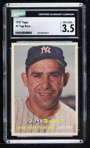 1957 Topps Yogi Berra #2 CGC 3.5 HOF