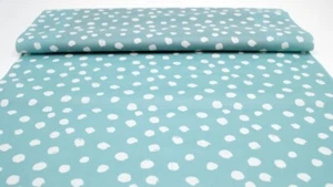 Beschichteter Baumwollstoff mit Punkten in Mint Punktestoff beschichtet PVC  - Bild 1 von 2