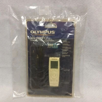 OLYMPUS VN-600PC DIGITAL VOICE RECORDER BRAND NEW FACTORY SEALED NEW OLD STOCK  - Image 1 of 4