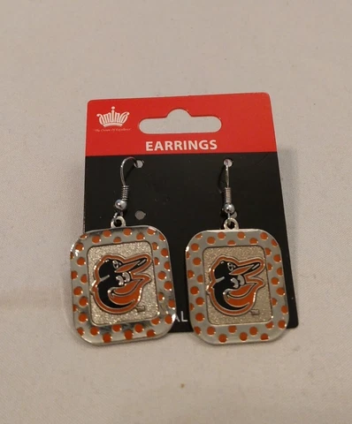 Baltimore Orioles MLB POLKA DOT Style Dangle Earrings Cover
