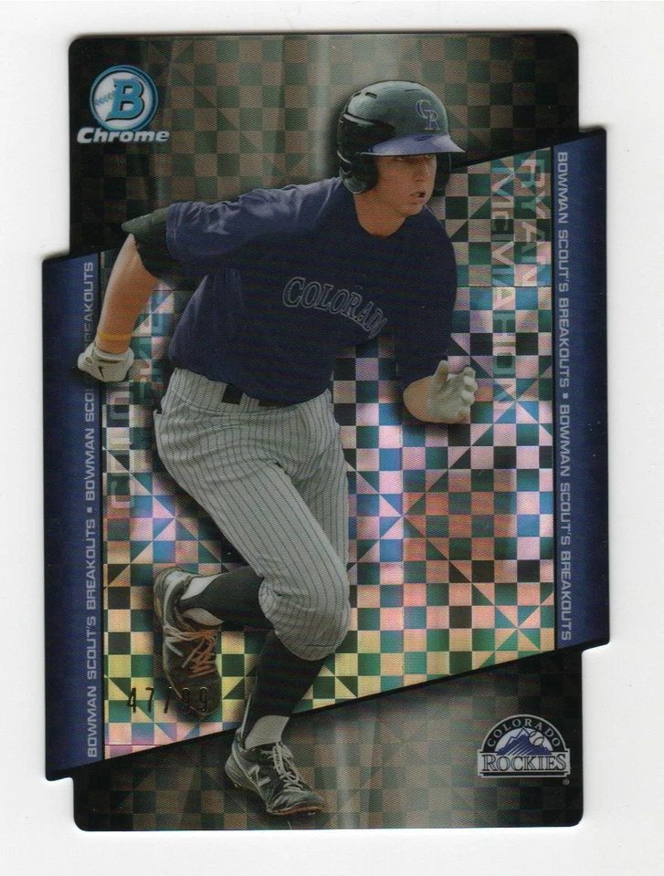 RYAN McMAHON 2014 Bowman Draft Chrome SCOUT's BREAKOUTS Die-Cut XFRACTOR #47/99 - Image 1 of 1