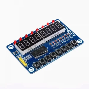 Tubo digital LED de 0,36 pulgadas 8 bits 8 teclas módulo de pantalla TM1638 AVR Arduino ARM ATF - Imagen 1 de 3