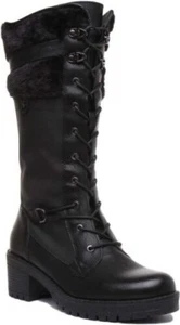 REFRESH 69299 Mujer Cordones Rodilla Botas Altas Con Lado Cremallera Negro Talla - Imagen 1 de 12