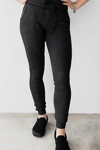 Celestial Bodiez Power Jogginghose schwarz Panther Leopardenmuster Größe Small neu mit Etikett - Bild 1 von 10