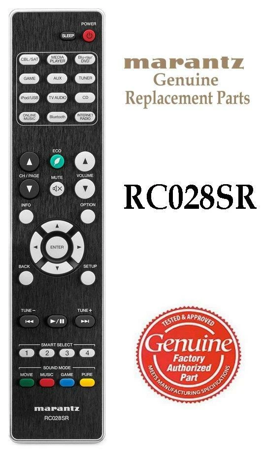 New Genuine Marantz Audio Video Receiver RC028SR Remote Control fits NR1506 - Image 1 of 1