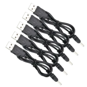 5 Pack USB to DC Jack Power Cable 3.5mm 5V Round Plug Charger Charging Cable - Picture 1 of 15