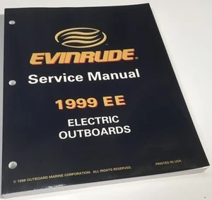 GENUINE EVINRUDE SERVICE MANUAL FOR ELECTRIC OUTBOARDS MODEL YEAR 1999 787021 - Picture 1 of 1