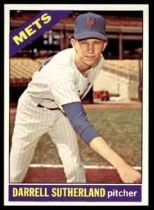 1966 Topps Darrell Sutherland Set Break New York Mets #191