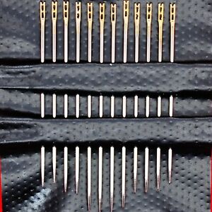 12 Self Threading Sewing Needles Easy Thread - 3 Different Assorted Size Beading