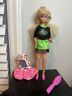 Vintage 1990 Mattel Barbie Skipper doll with Pet Pats Dress