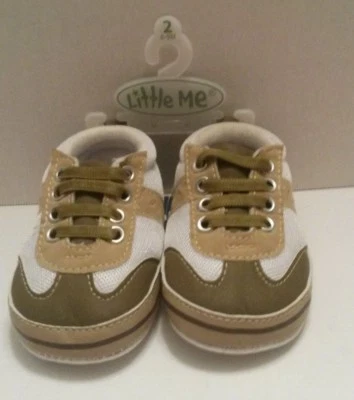 Little Me Baby Shoes, Brown, Size 2, 6-9 months NEW! - Image 1 of 4