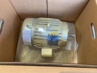 NEW IN BOX BALDOR 3HP 1755RPM 200V. SUPER-E MOTOR 3 PHASE EM3661T-8 - Image 1 of 4
