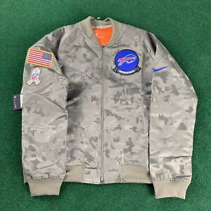 🔥Nike NFL Buffalo Bills Salute Service Camo Jacket (AT7863-222) Womens Size M🔥