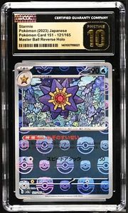 CGC Pristine 10 Starmie 121/165 Master Ball SV2A Pokémon japonés 151 - Imagen 1 de 2