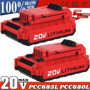 3Ah 20 Volt Lithium-Ion 3.5Ah Battery for PORTER CABLE 20V Max PCC680L PCC685L - Picture 1 of 25