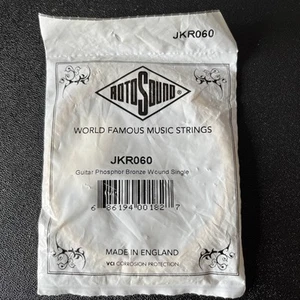 Rotosound Phosphor Bronze 60 (.060") Acoustic Guitar Single String Jkr060 - Picture 1 of 2