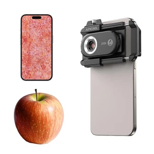 Apexel 200X Phone Microscope Lens Zoom Portable Pocket with CPL Lens and LED/... - Picture 1 of 9