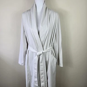 Eileen Fisher Duster Jacket Womens XL Belted Long Sleeve Cupro Cotton Blend Coat - Picture 1 of 11