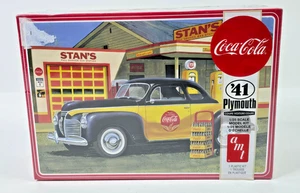 AMT Coca Cola 1941 Plymouth Coupe 1/25 Model Kit NIB SEALED - Picture 1 of 5