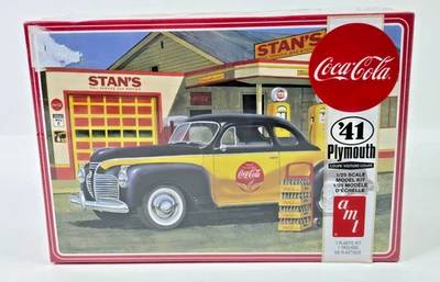 AMT Coca Cola 1941 Plymouth Coupe 1/25 Model Kit NIB SEALED - Image 1 of 4